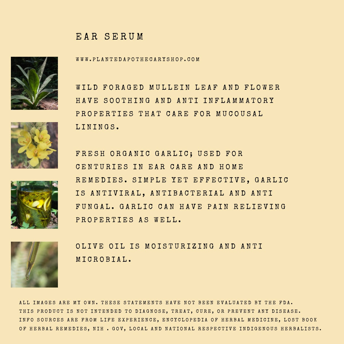 Mullein Garlic Herbal Ear Serum